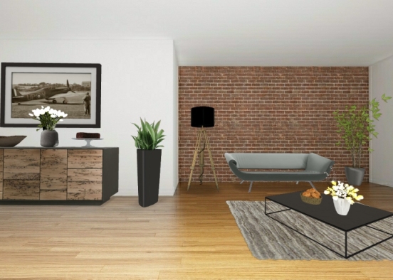 Sala de estar tumblr🐼 Design Rendering