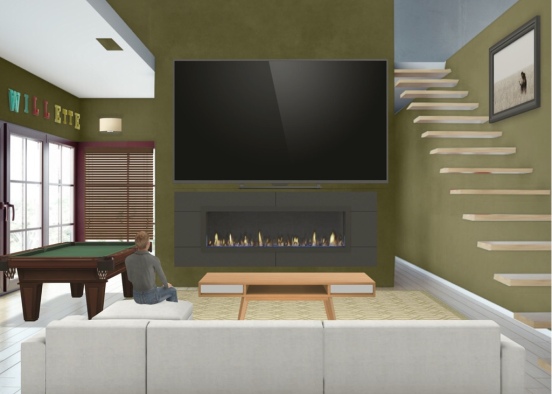 granny’s living room Design Rendering