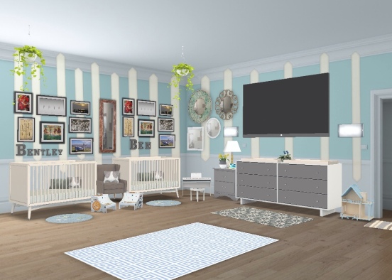 brently and bens bedroom pt.1 Design Rendering
