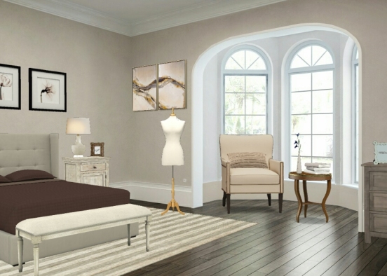 Dormitorio formal Design Rendering