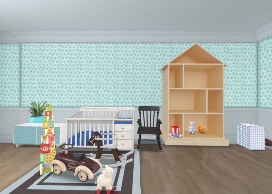 cuarto para bebé Design Rendering