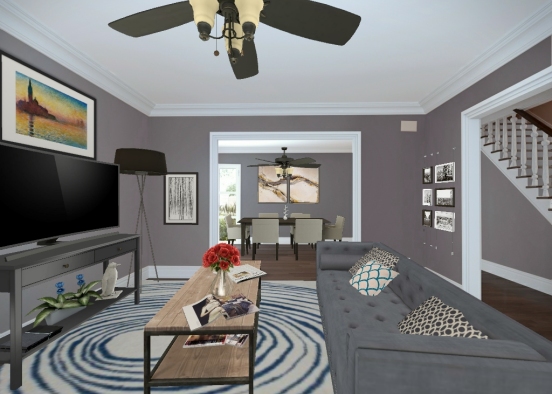 Nice living room  Design Rendering