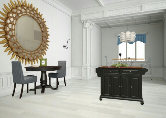 Dining room of house 1 Design Rendering