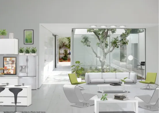 Eco-friendly living room  Design Rendering