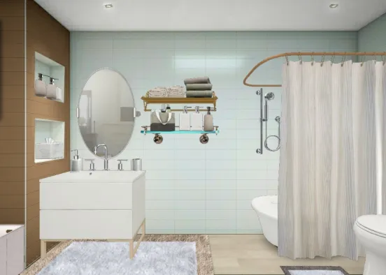 Simple bathroom design Design Rendering