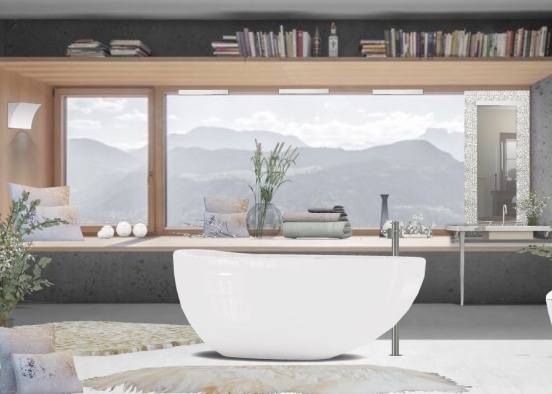 Bathroom mountain Design Rendering