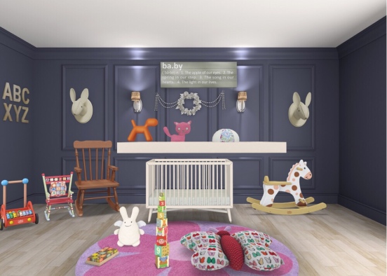 A baby room Design Rendering