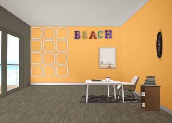 beach house office Design Rendering