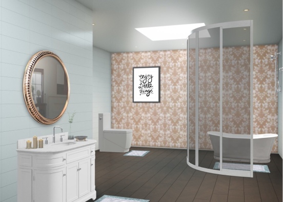 girly bathroom! Design Rendering