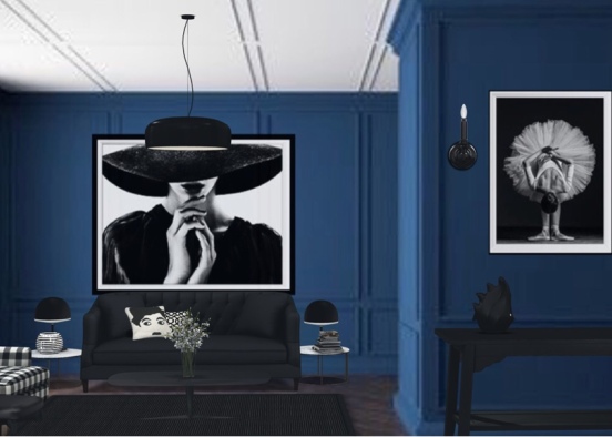 black living room design 🖤 Design Rendering