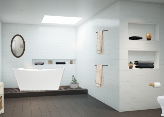 Beautiful Bathroom Design Rendering