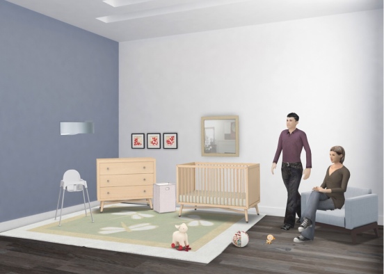 Jessica and dan are expecting and decided to build a natural style nursery for their bundle of joy. Design Rendering