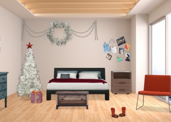 Xmas bedroom  Design Rendering