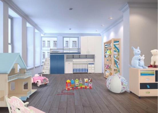 Baby's and childs room Design Rendering