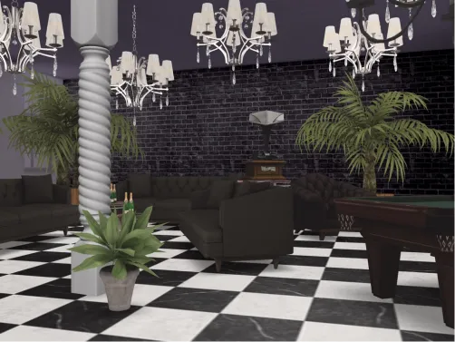 The 1920's speakeasy chill area