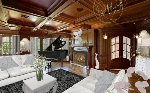 Luxury White and Wood 