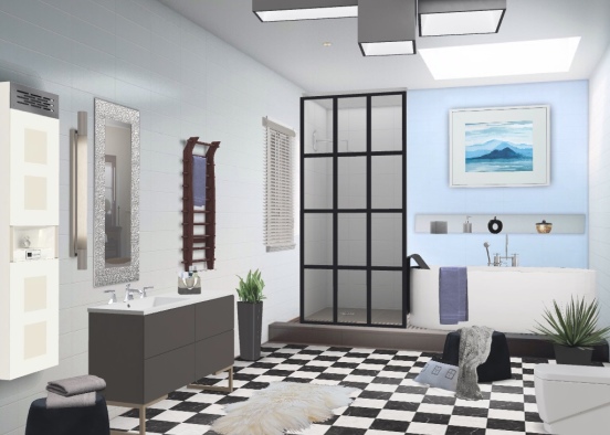 Badezimmer Design Rendering
