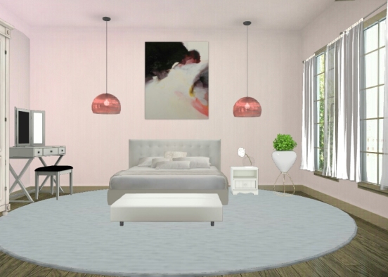 Pink and white Design Rendering