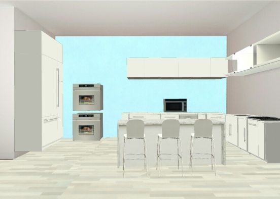 Modern kitchen Design Rendering