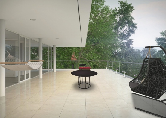 Outdoor hang out Design Rendering