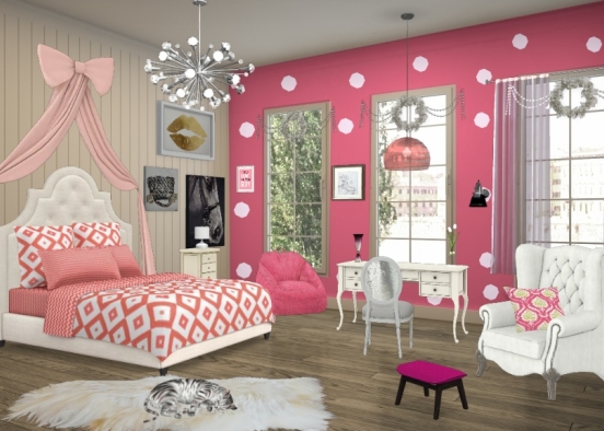 Everything is pink Design Rendering