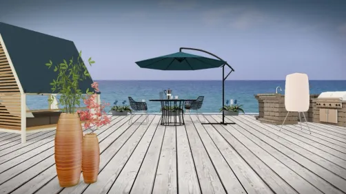 Honeymoon outdoor balcony