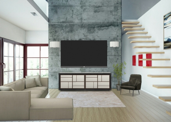 My first living room! I hope you like it!  Please like and comment my design!  Design Rendering