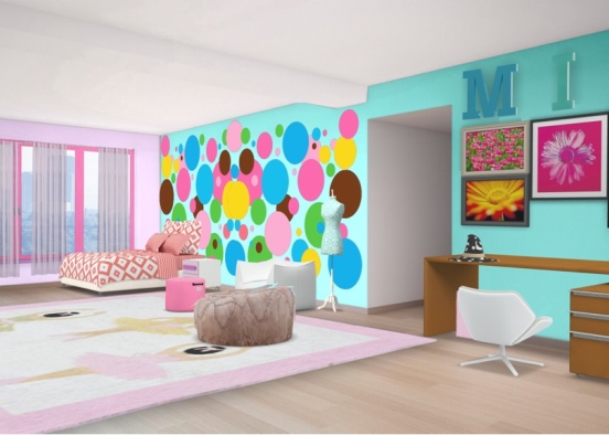 Mia’s Room Design Rendering