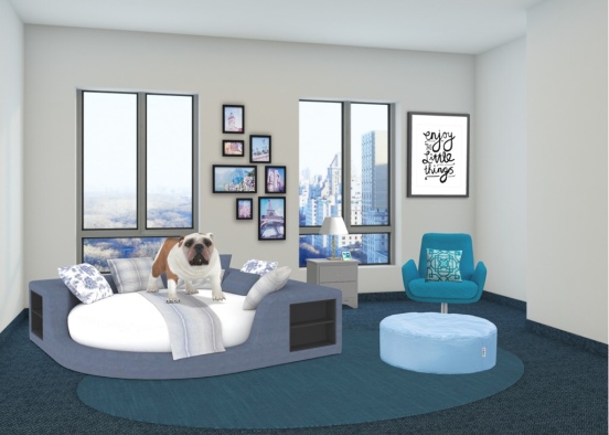 Blue Bedroom I just want to thank you for all your support please follow me Design Rendering