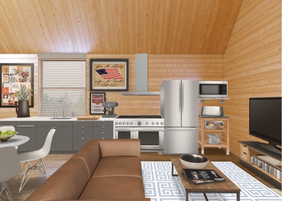 I’ll be at the cabin all weekend. Design Rendering