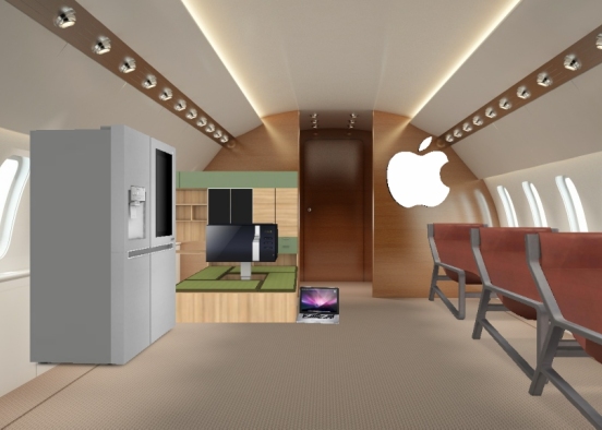 Modern apple store jet Design Rendering