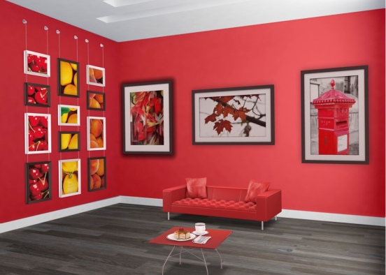 red room  Design Rendering