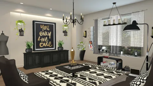 Black white gold
