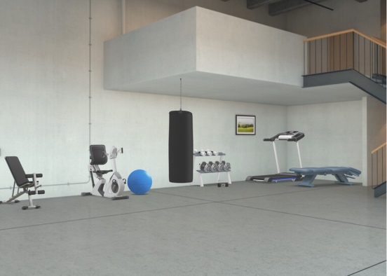 the gym Design Rendering