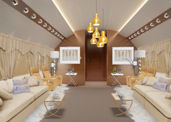 Luxurious royal jet Design Rendering