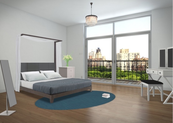 Paris Bedroom Design Rendering