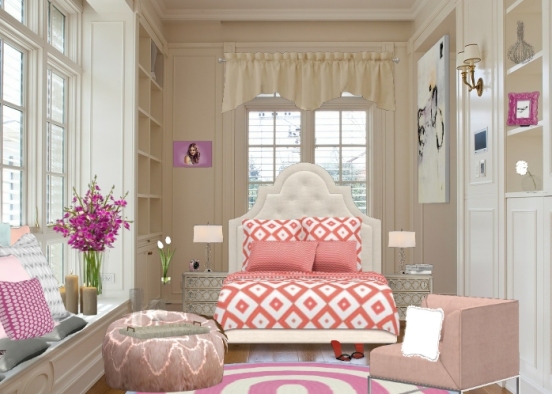 Chambre cosy fille  Design Rendering