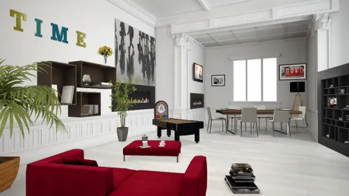 Soggiorno e sala pranzo 
