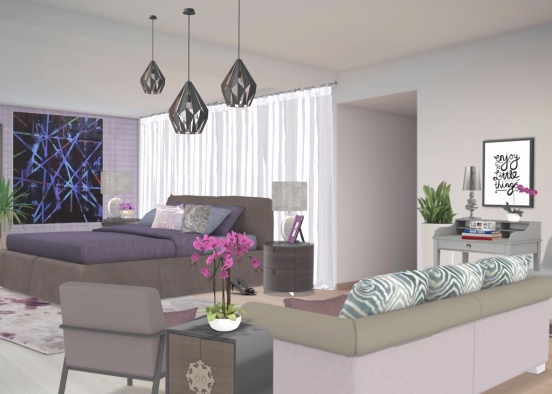 No television.....no computers.....no cell phones.....just a tranquil, relaxing bedroom providing a place to unwind at the end of a hectic day or any day.  Designed in soft muted colors perfect for getting rid of stress! Design Rendering