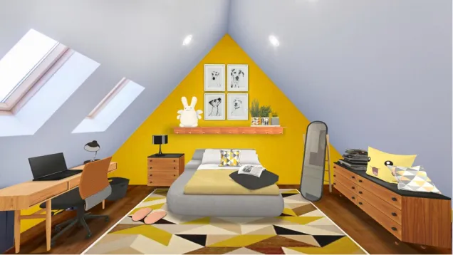 yellow bedroom 💛