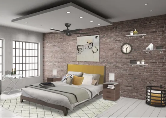 Luxury Bedroom  Design Rendering