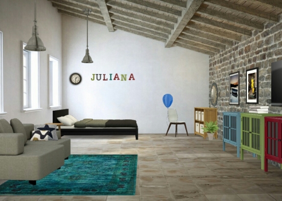 Кімната Юліани Design Rendering