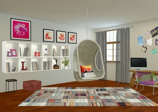Office/cozy nook Design Rendering