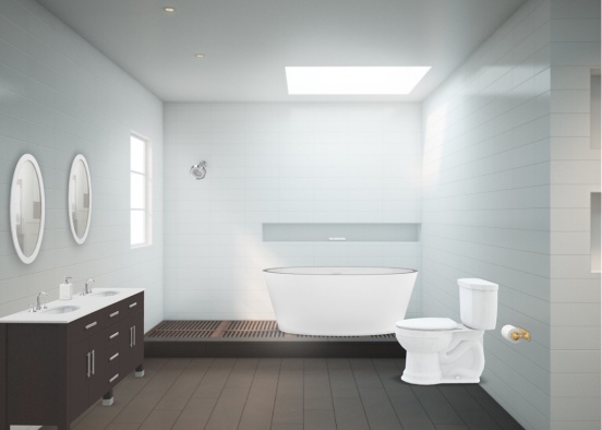 cool and relaxing bathroom Design Rendering