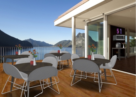 exterior dining area 🏔 Design Rendering