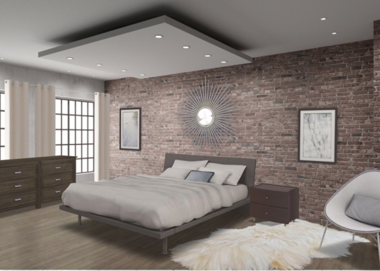 New York bedroom  Design Rendering