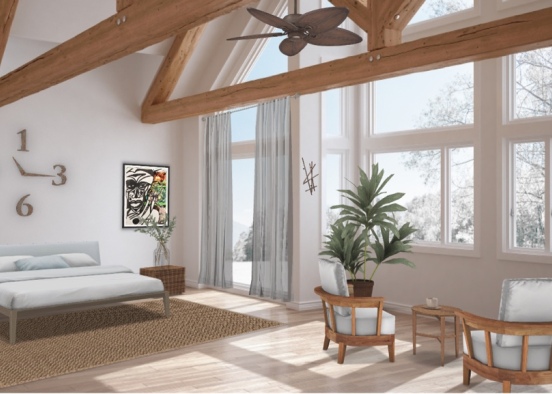 Wood and warm Design Rendering
