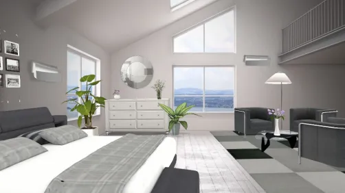 Camera da letto stile libero