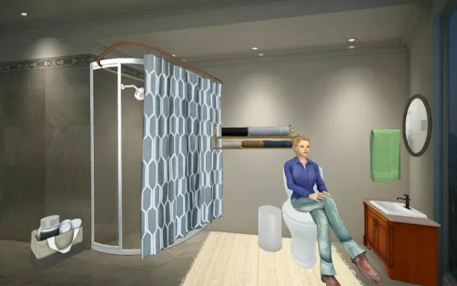 Cuarto de baño de lujo