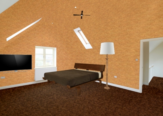 Уютная спальня Design Rendering